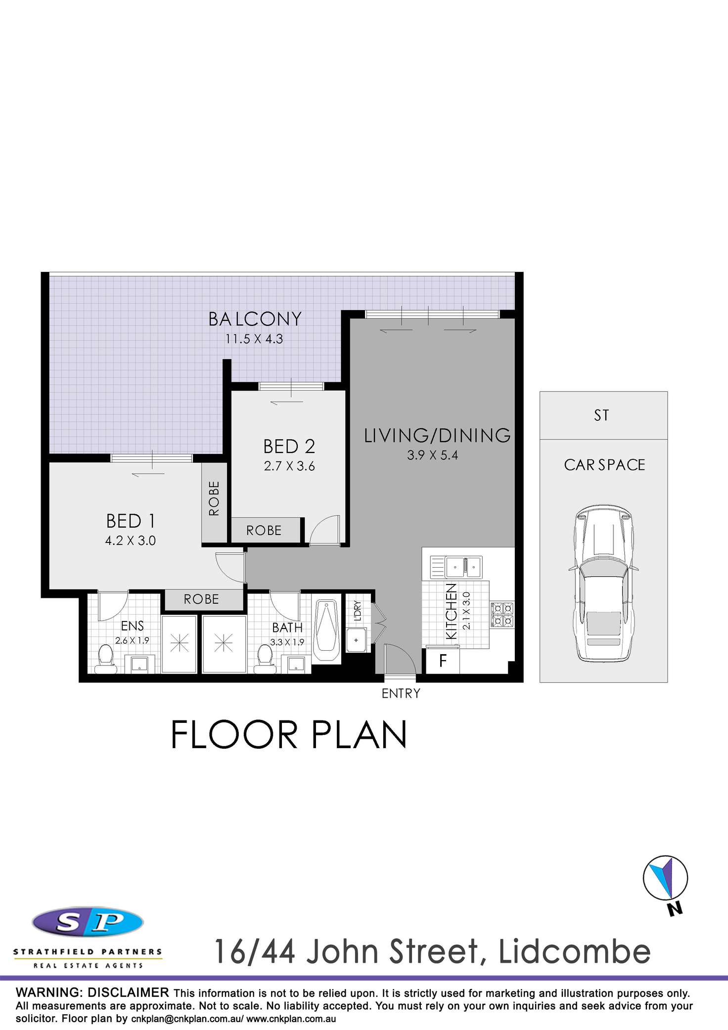 Floorplan of Homely apartment listing, 116/44 John Street, Lidcombe NSW 2141