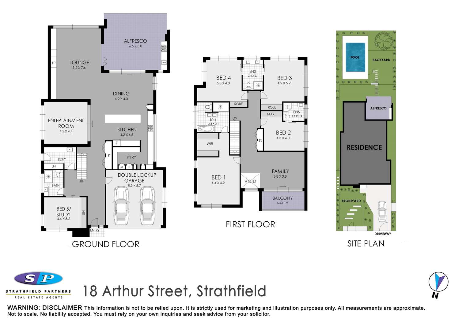 Floorplan of Homely house listing, 18 Arthur Street, Strathfield NSW 2135