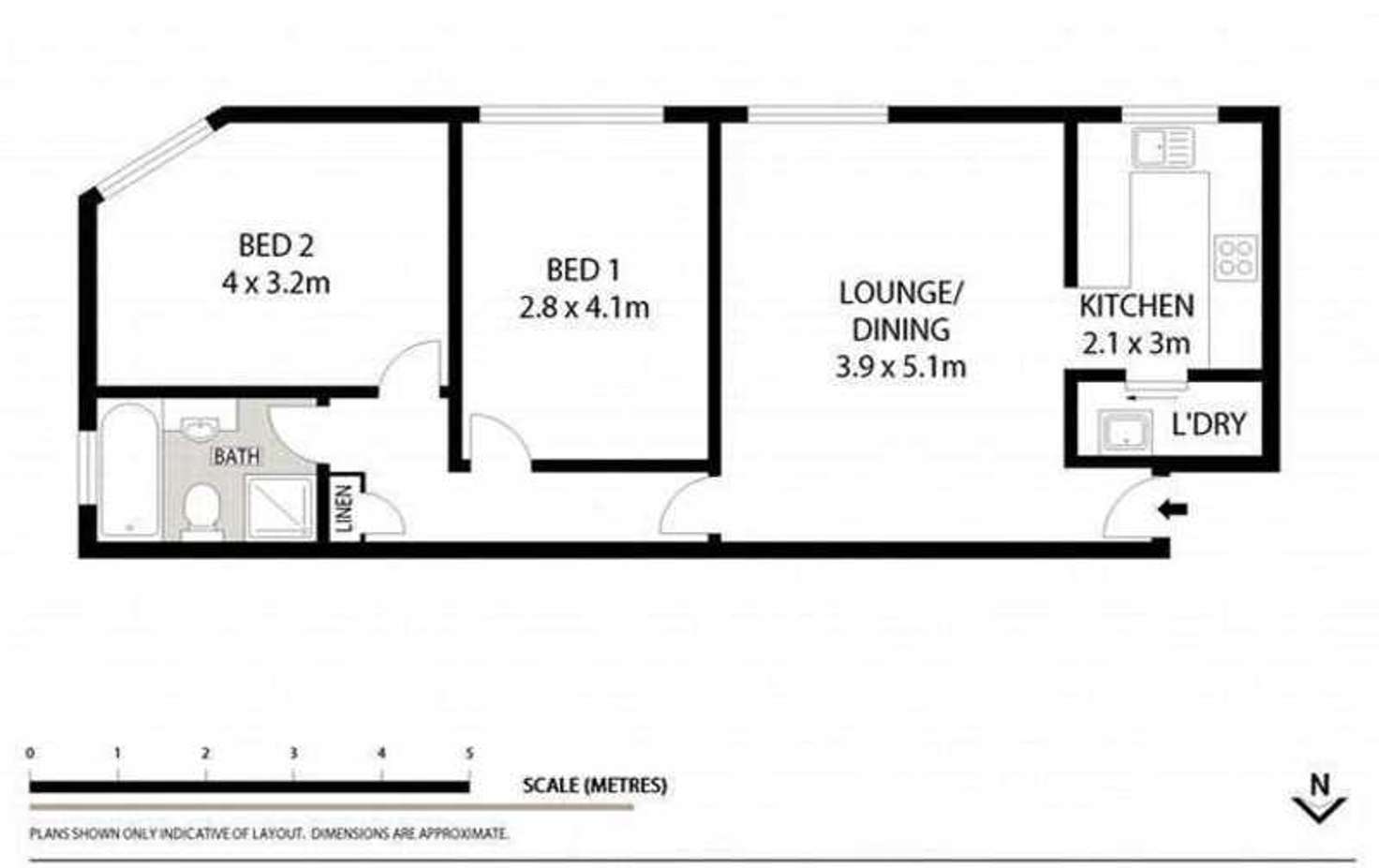 Floorplan of Homely apartment listing, 4/4 Fairway Close, Manly Vale NSW 2093