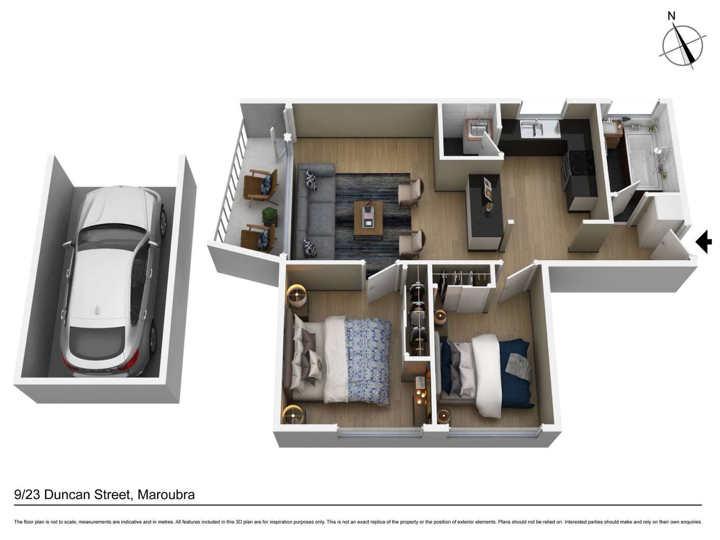Floorplan of Homely apartment listing, 9/23 Duncan Street, Maroubra NSW 2035