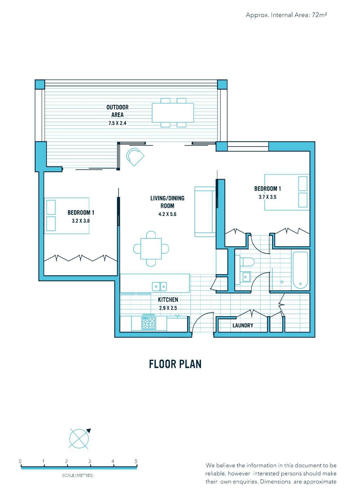 Floorplan of Homely apartment listing, 503N/2 Lardelli Drive, Ryde NSW 2112