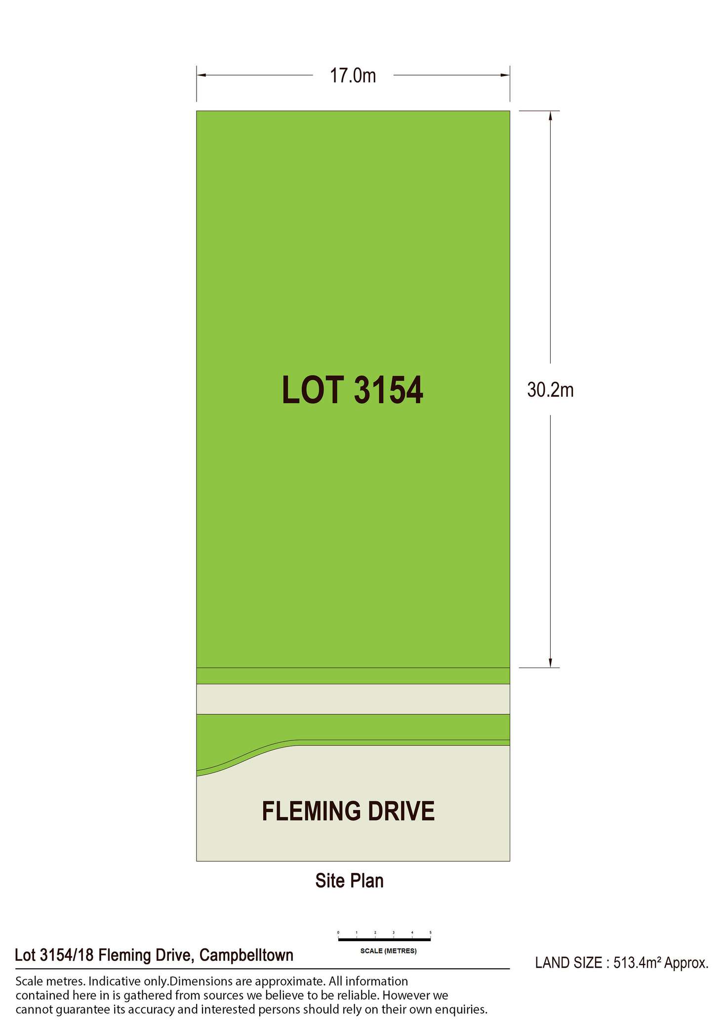 Floorplan of Homely residentialLand listing, 18 Fleming Drive, Campbelltown NSW 2560