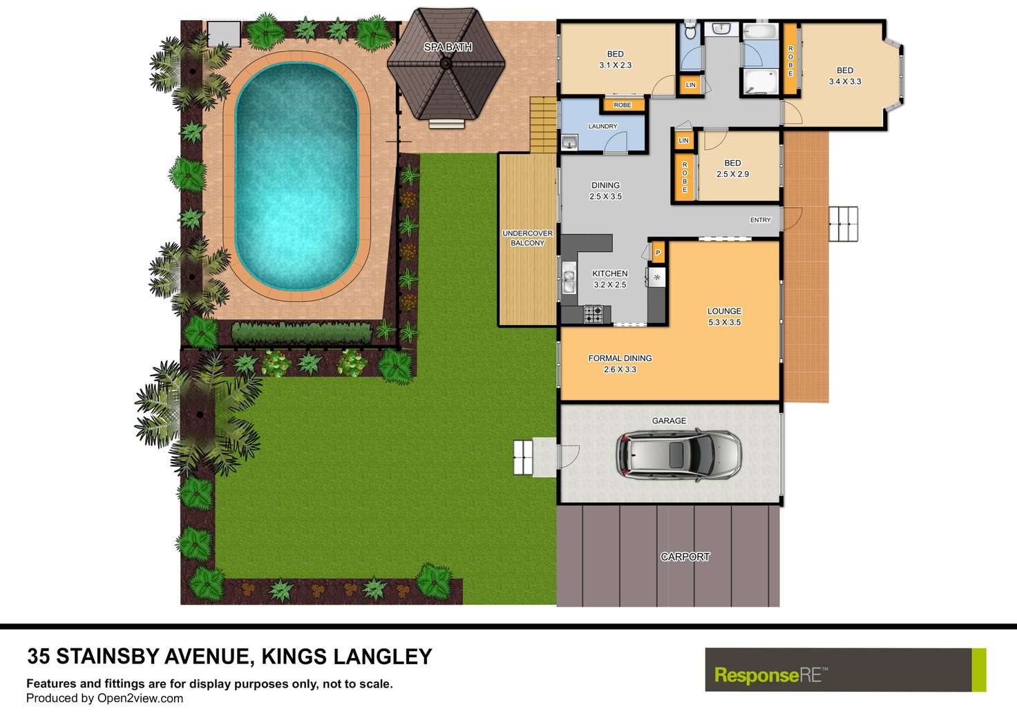 Floorplan of Homely house listing, 35 Stainsby Avenue, Kings Langley NSW 2147
