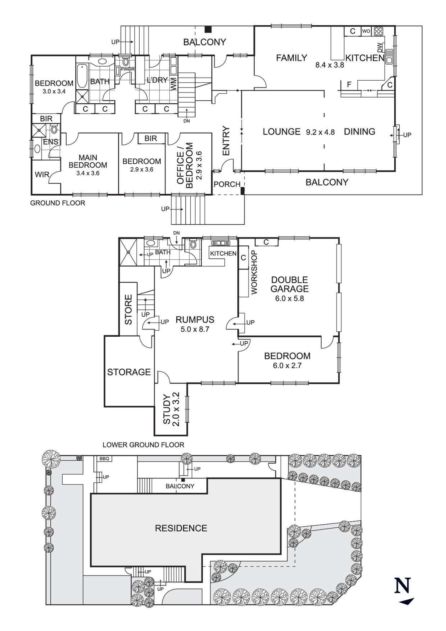 Floorplan of Homely house listing, 1 Turana Street, Doncaster VIC 3108