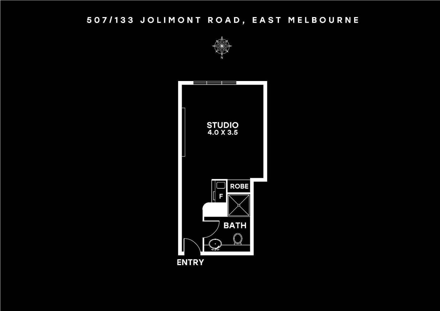 Floorplan of Homely apartment listing, 507/133 Jolimont Road, East Melbourne VIC 3002