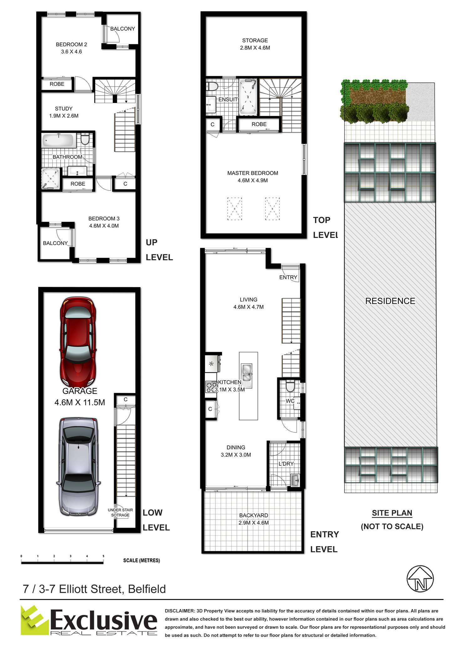 Floorplan of Homely townhouse listing, 7/3-7 Elliott Street, Belfield NSW 2191