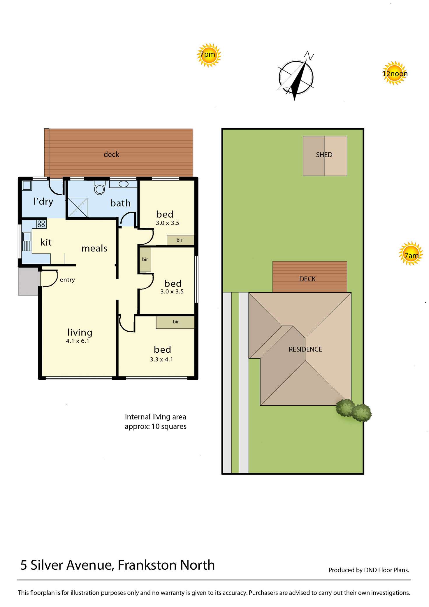 Floorplan of Homely house listing, 5 Silver Avenue, Frankston North VIC 3200