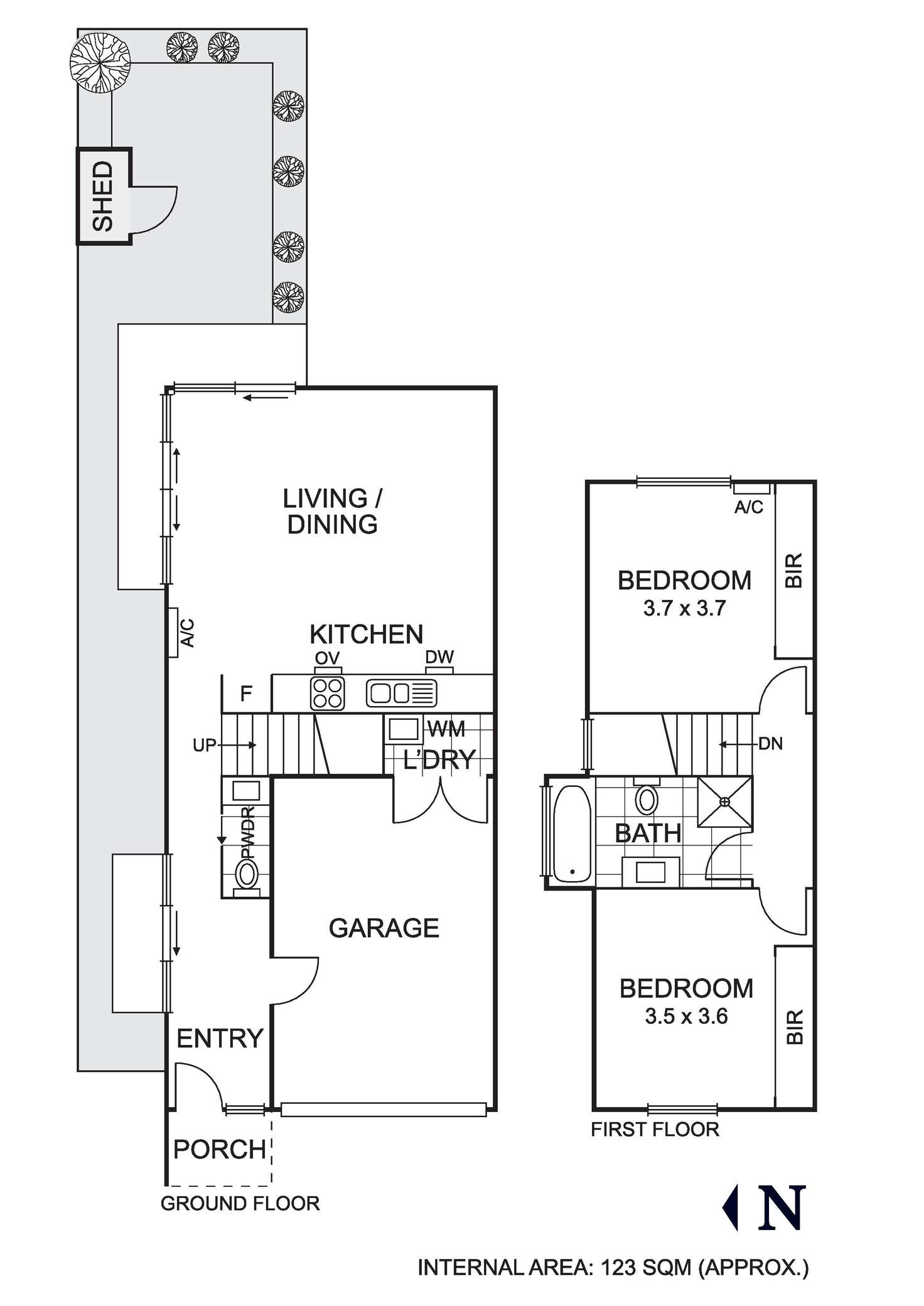 Floorplan of Homely townhouse listing, 4/162 Somerset Road, Campbellfield VIC 3061