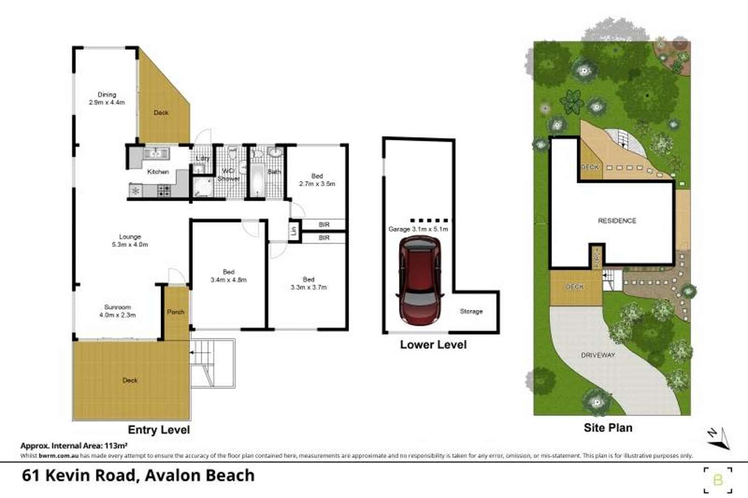 Floorplan of Homely house listing, 61 Kevin Avenue, Avalon Beach NSW 2107