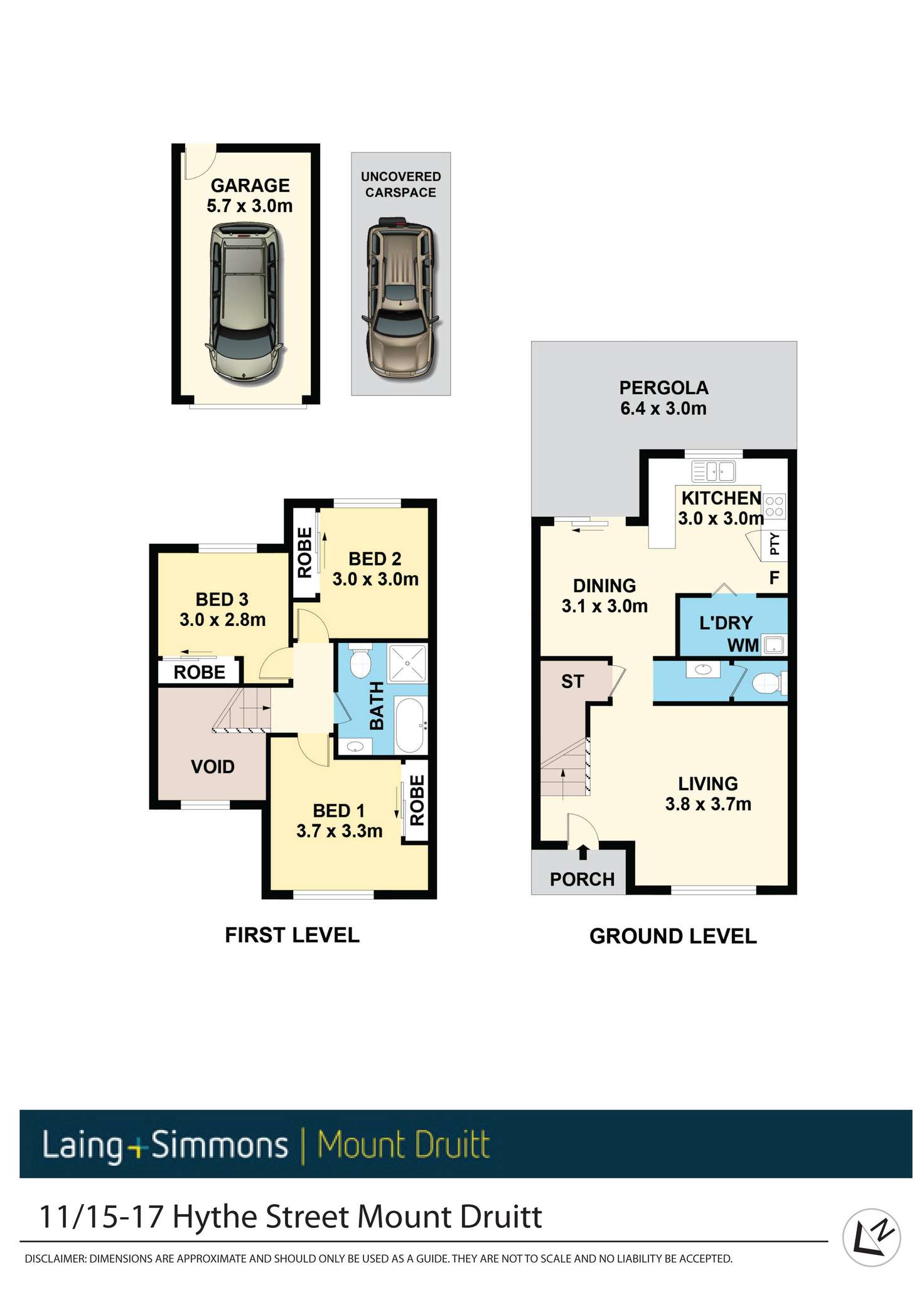 Floorplan of Homely townhouse listing, 11/15-17 Hythe Street, Mount Druitt NSW 2770