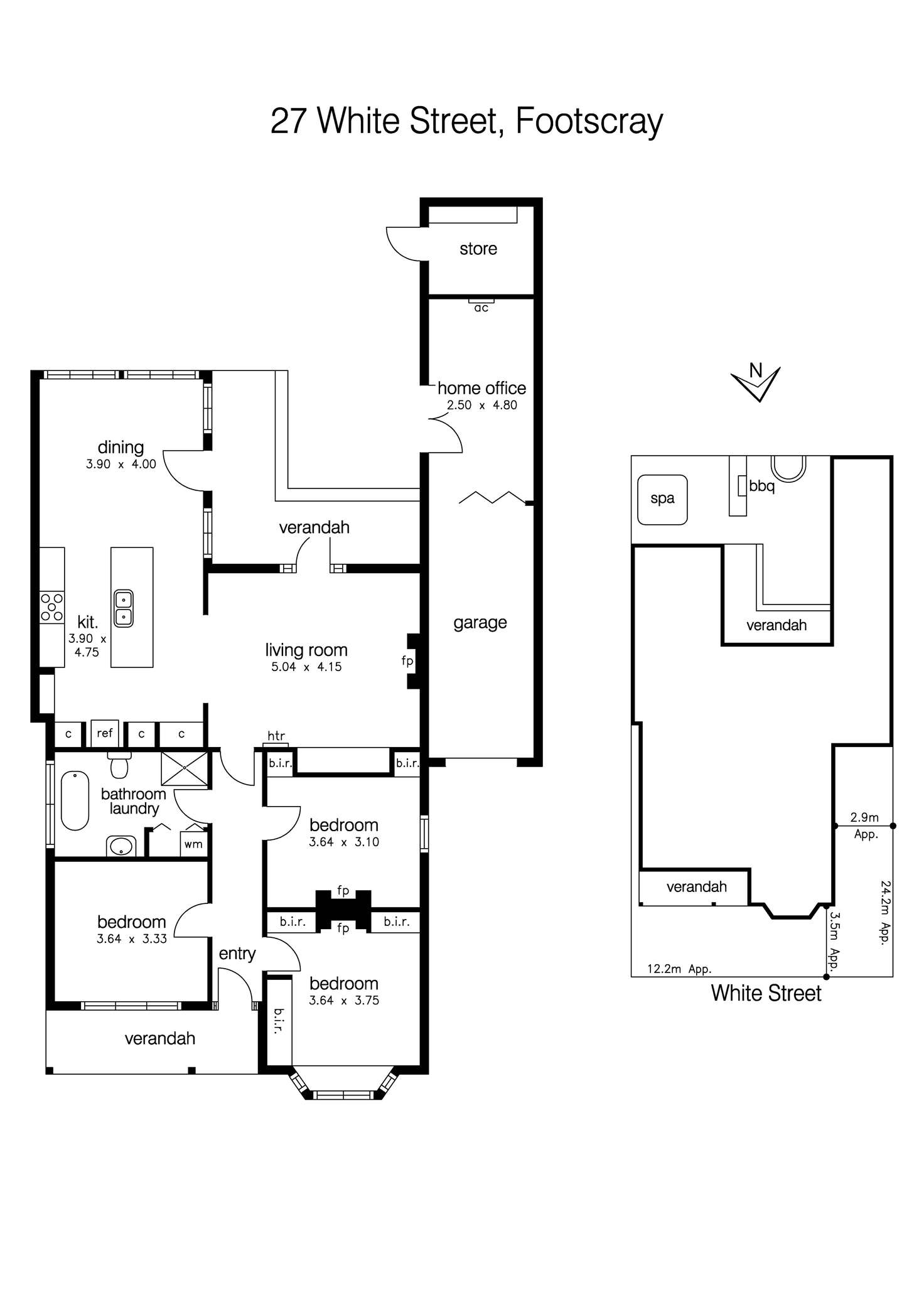 Floorplan of Homely house listing, 27 White Street, Footscray VIC 3011