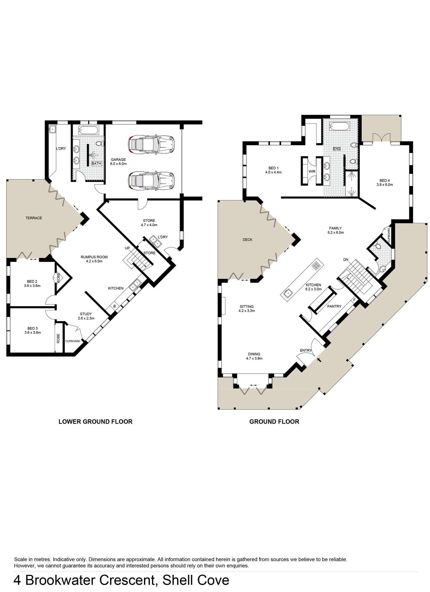 Floorplan of Homely house listing, 4 Brookwater Crescent, Shell Cove NSW 2529