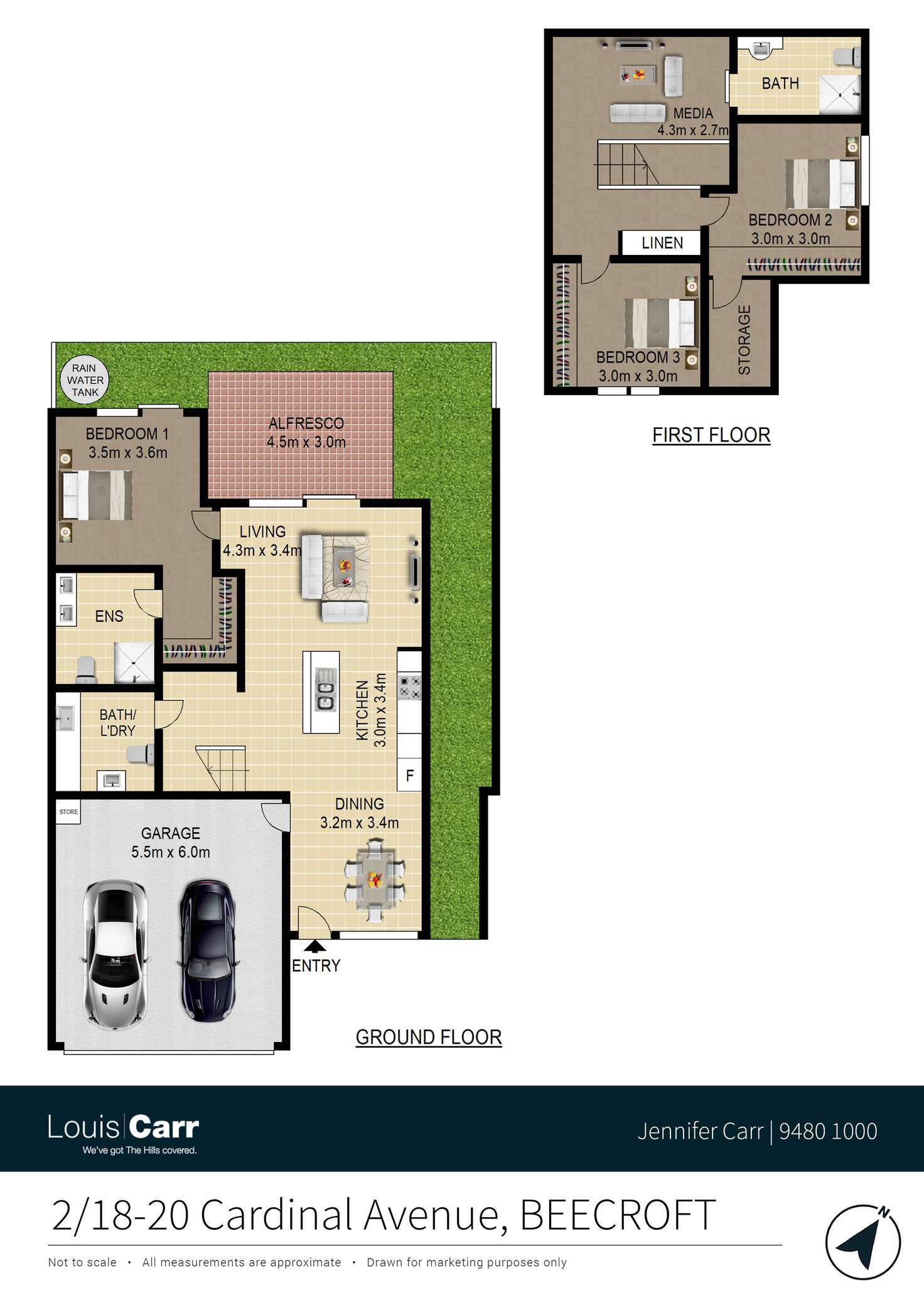Floorplan of Homely house listing, 2/18-20 Cardinal Avenue, Beecroft NSW 2119