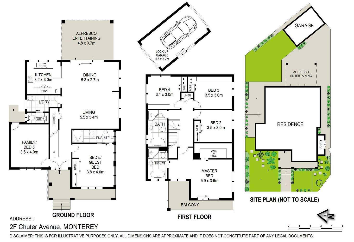 Floorplan of Homely house listing, 2F Chuter Avenue, Monterey NSW 2217