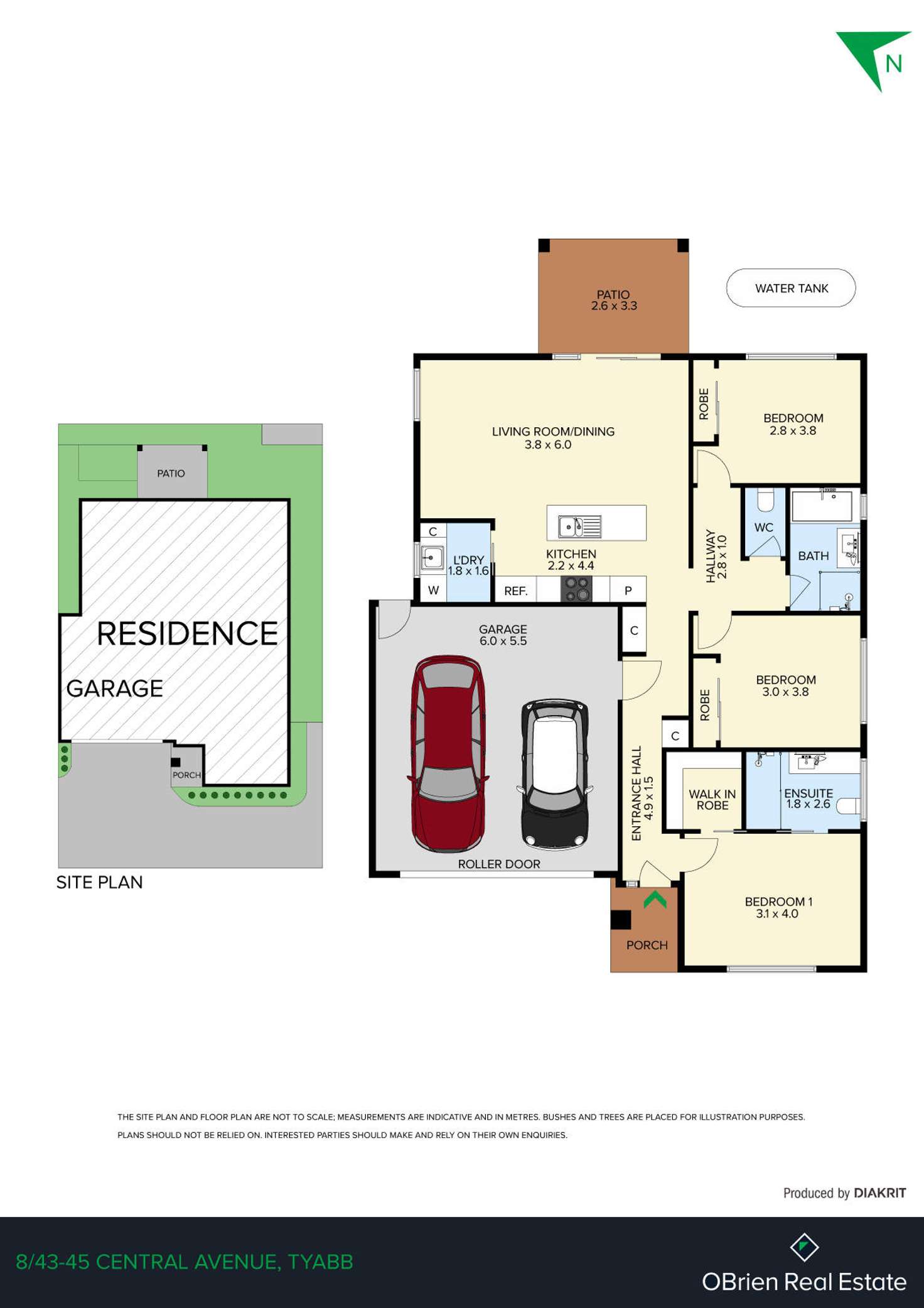 Floorplan of Homely unit listing, 8/43- 45 Central Avenue, Tyabb VIC 3913