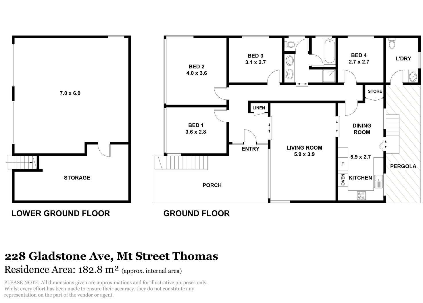 Floorplan of Homely house listing, 228 Gladstone Avenue, Mount Saint Thomas NSW 2500