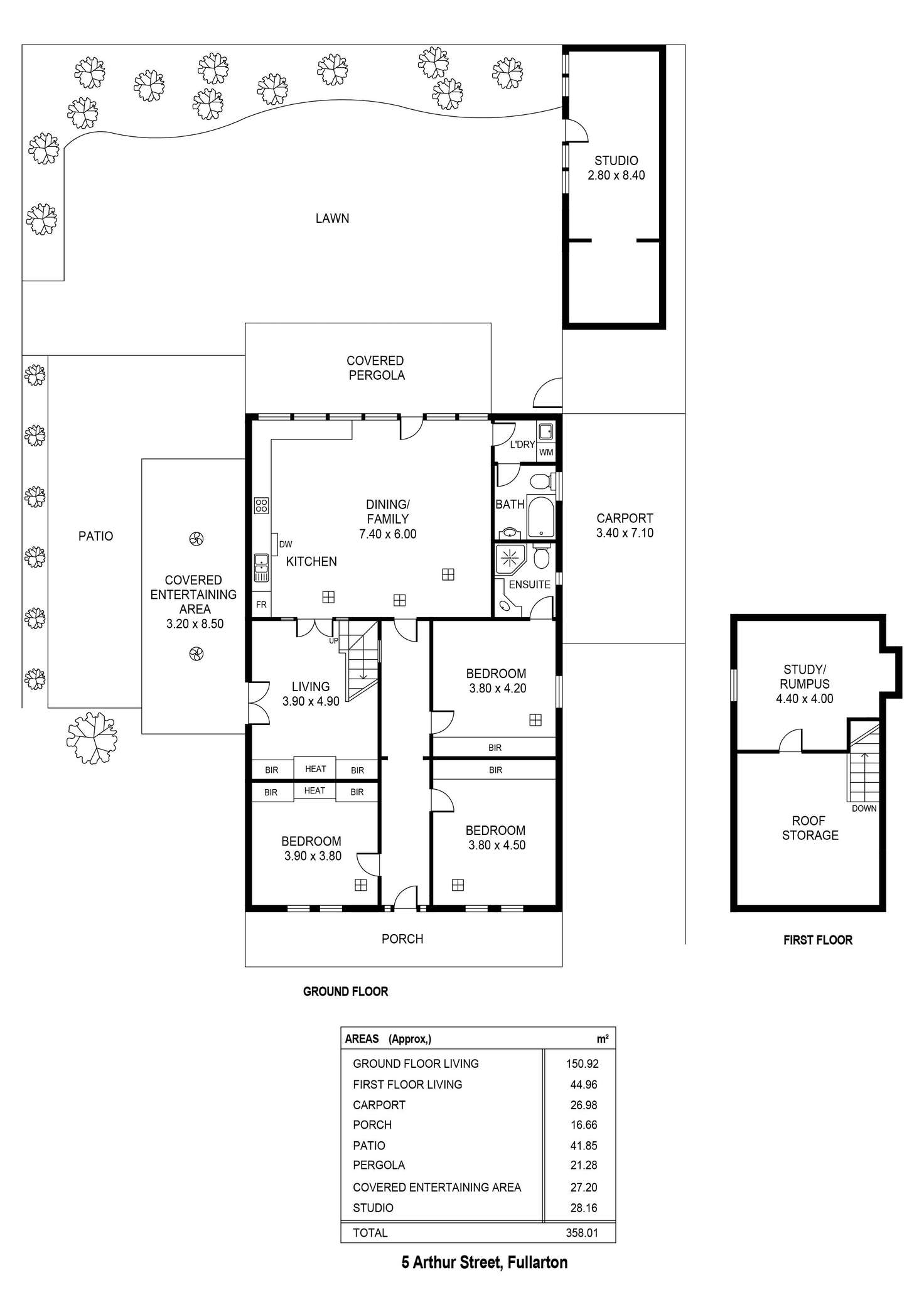 Floorplan of Homely house listing, 5 Arthur Street, Fullarton SA 5063