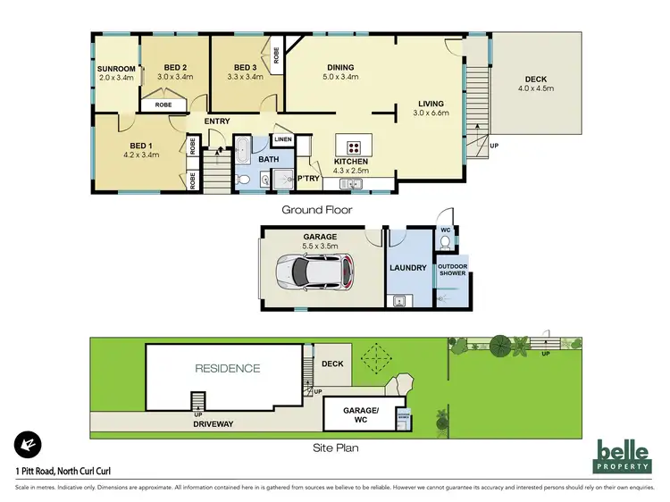 Floorplan of Homely house listing, 1 Pitt Road, North Curl Curl NSW 2099
