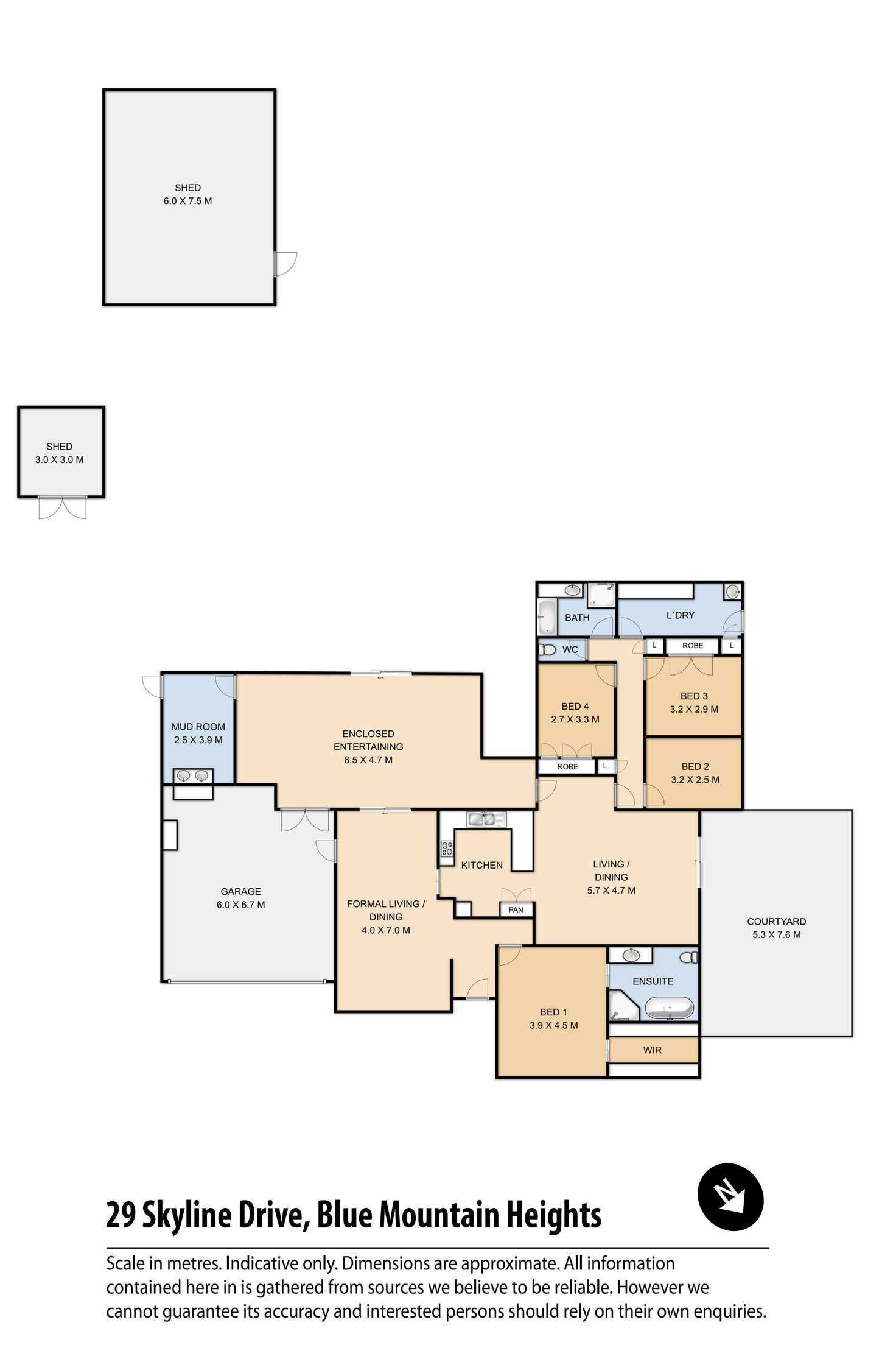 Floorplan of Homely house listing, 29 Skyline Drive, Blue Mountain Heights QLD 4350