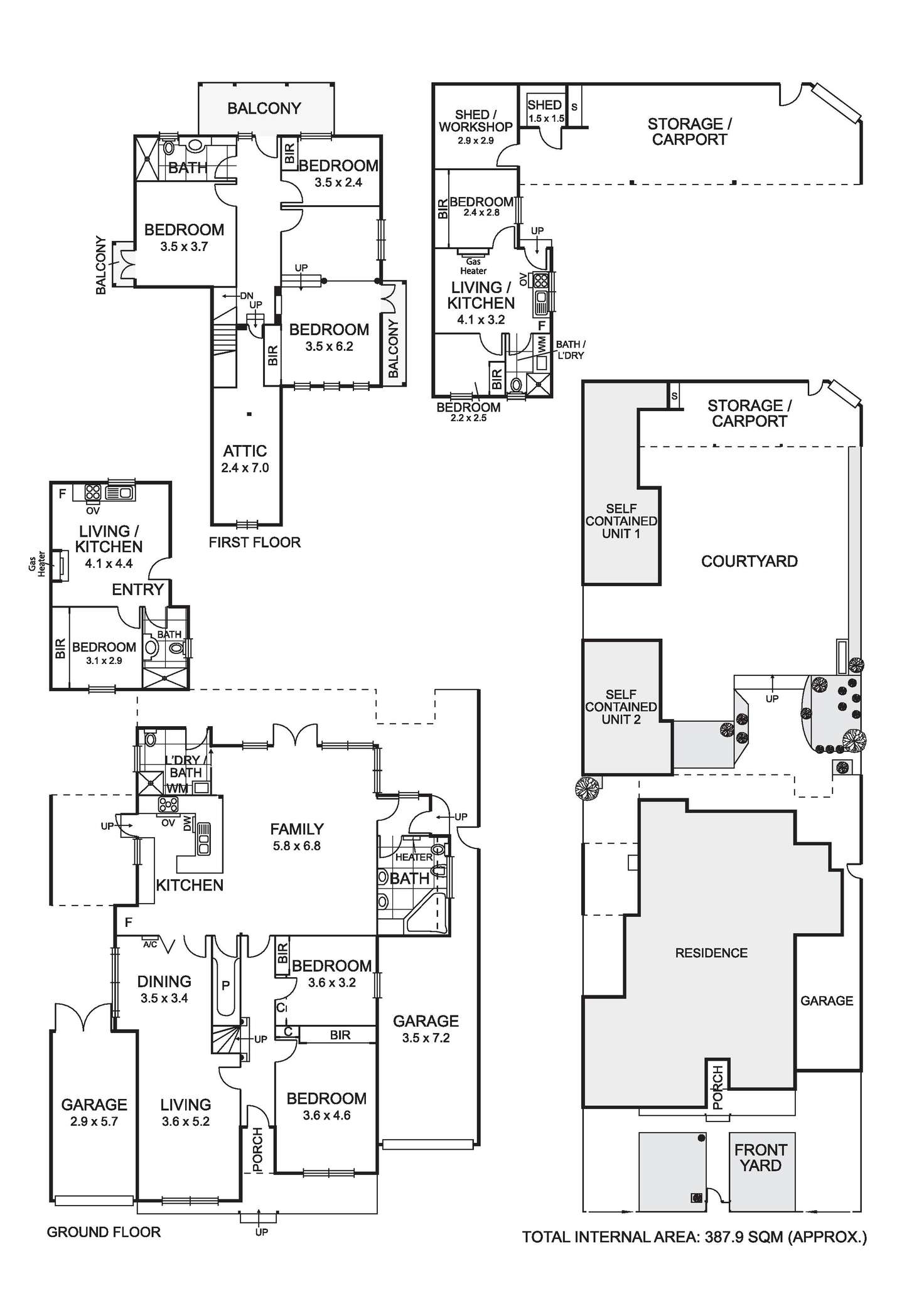 Floorplan of Homely house listing, 57 Linsey Street, Coburg VIC 3058