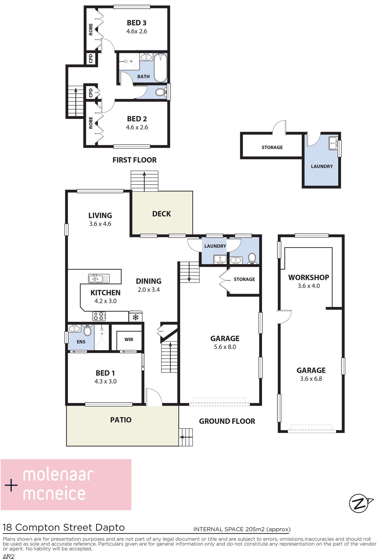 Floorplan of Homely house listing, 18 Compton Street, Dapto NSW 2530