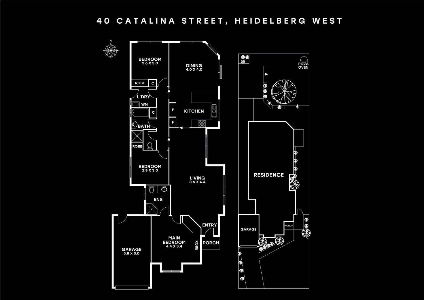 Floorplan of Homely house listing, 40 Catalina Street, Heidelberg West VIC 3081