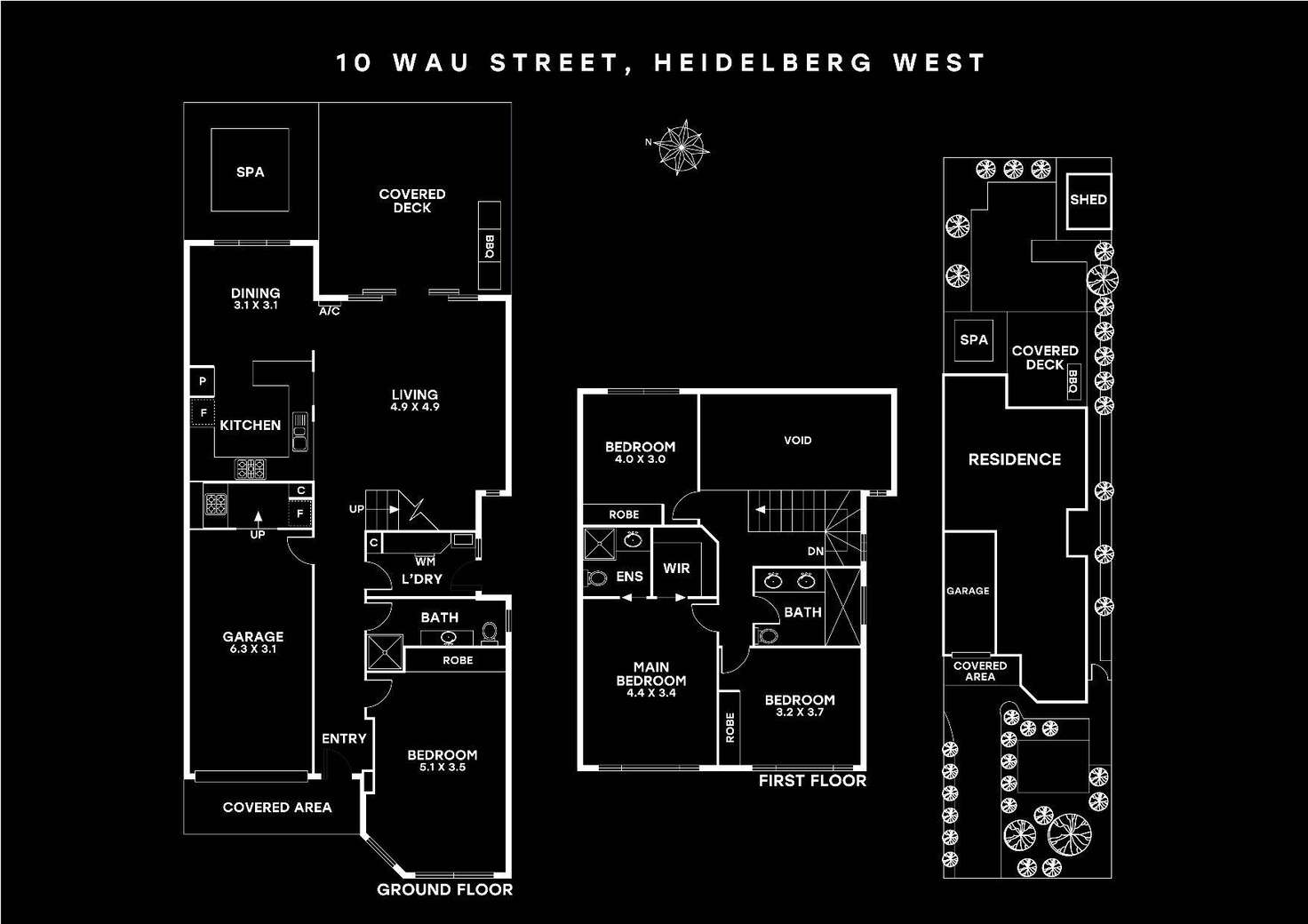 Floorplan of Homely house listing, 10 Wau Street, Heidelberg West VIC 3081