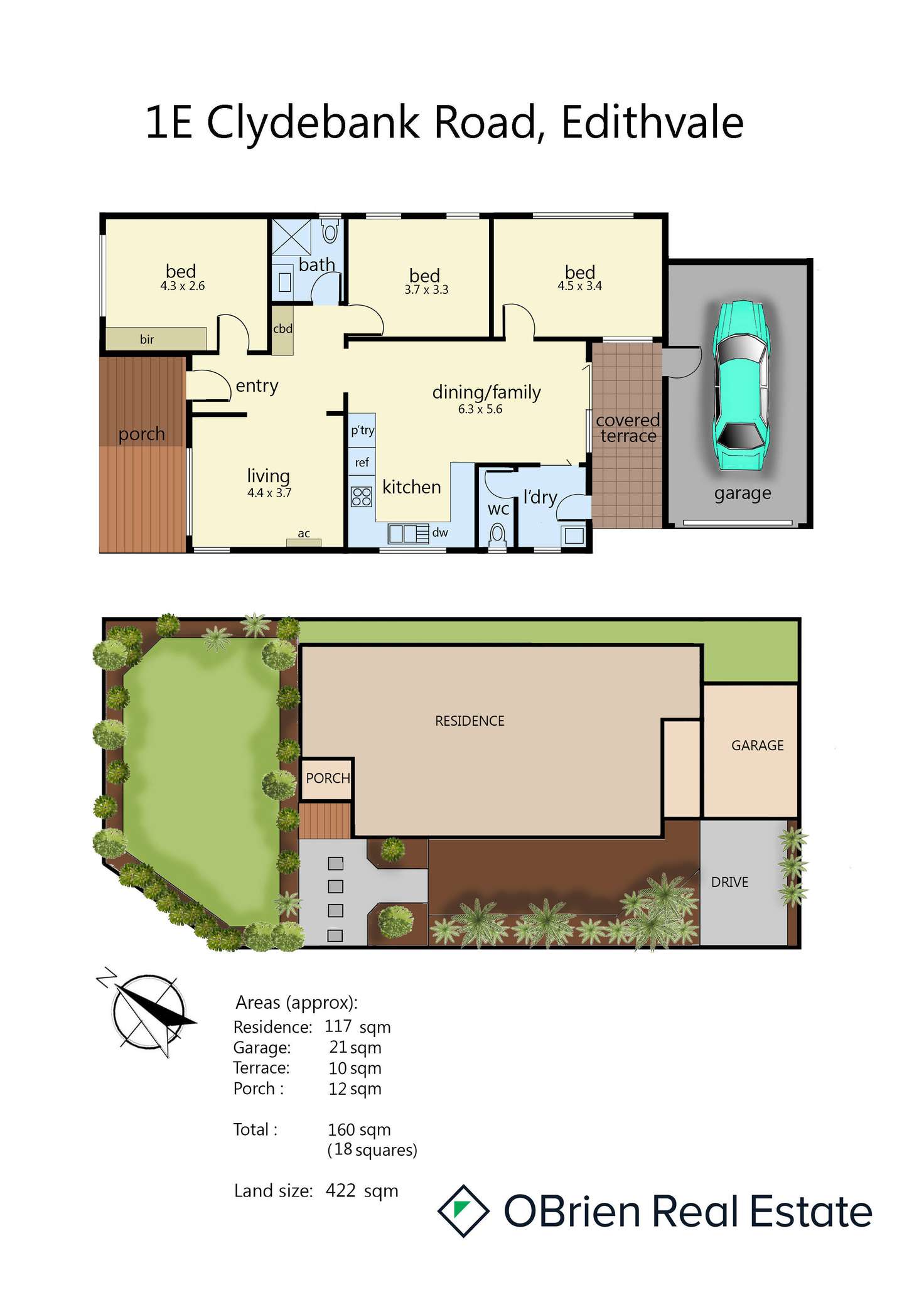 Floorplan of Homely house listing, 1E Clydebank Road, Edithvale VIC 3196