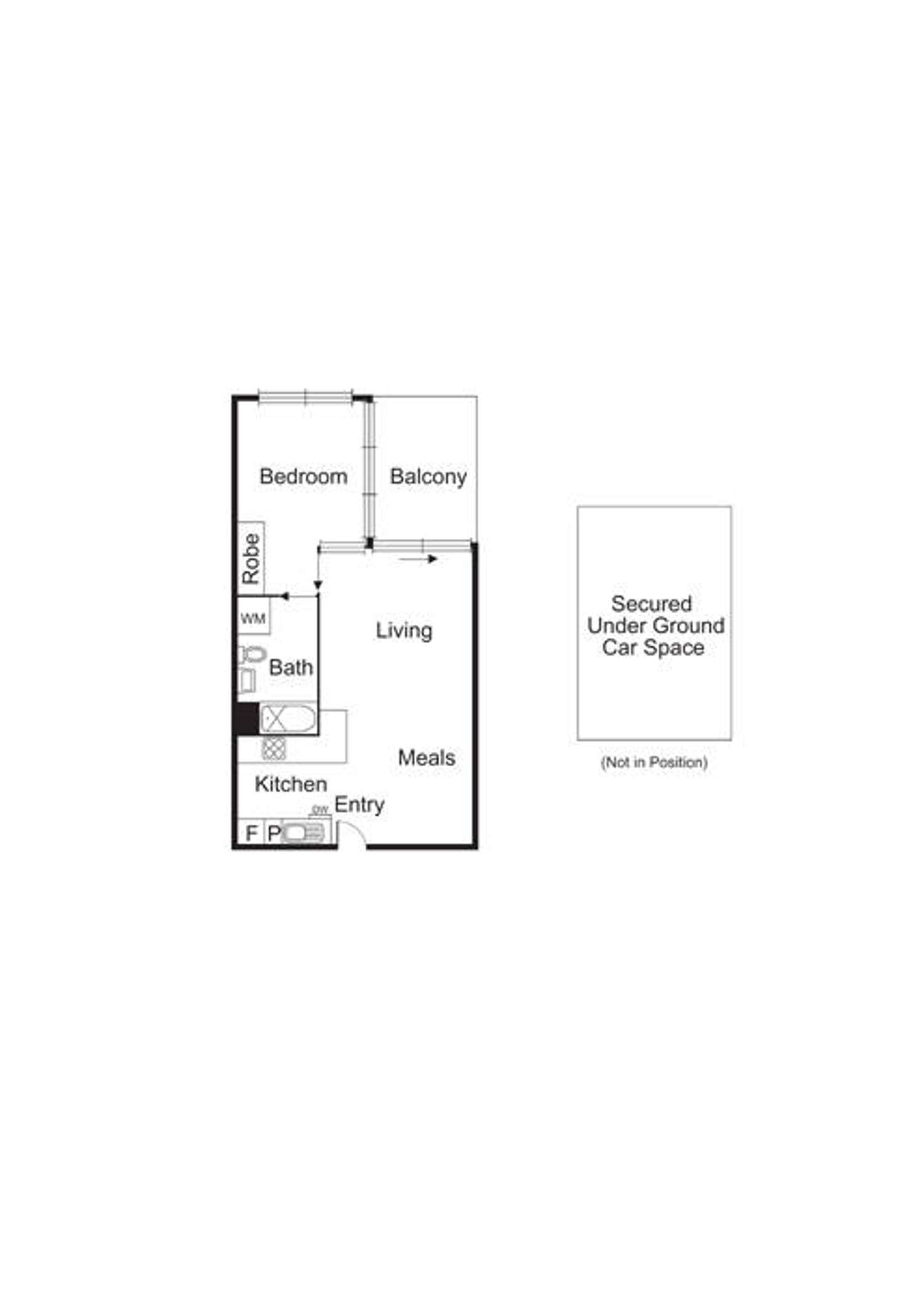Floorplan of Homely apartment listing, 408/232 Rouse Street, Port Melbourne VIC 3207