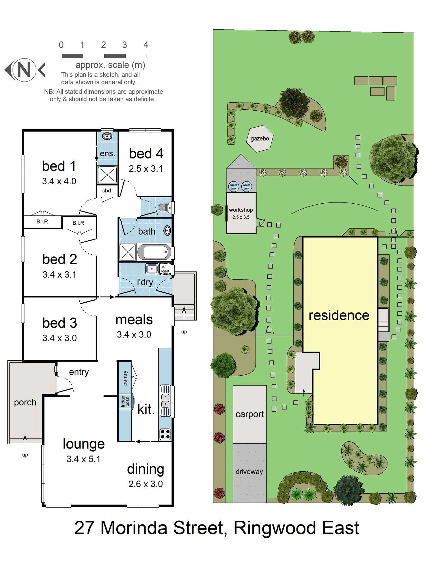 Floorplan of Homely house listing, 27 Morinda Street, Ringwood East VIC 3135