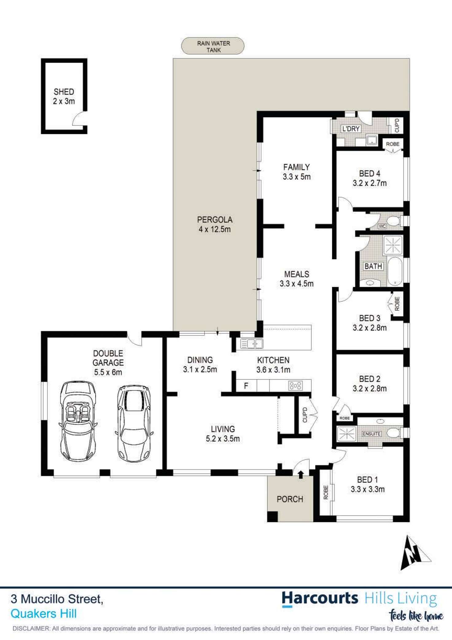 Floorplan of Homely house listing, 3 Muccillo Street, Quakers Hill NSW 2763