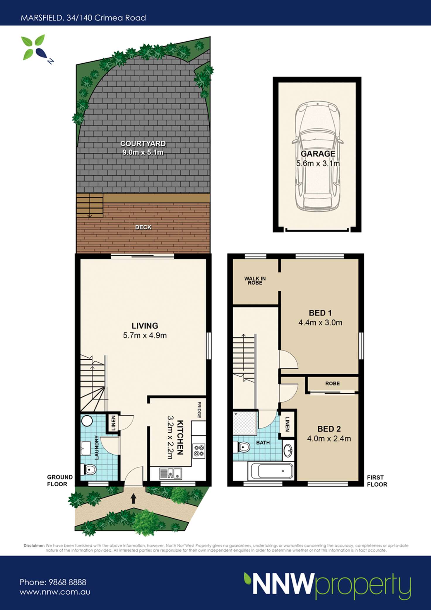 Floorplan of Homely townhouse listing, 34/140-148 Crimea Road, Marsfield NSW 2122