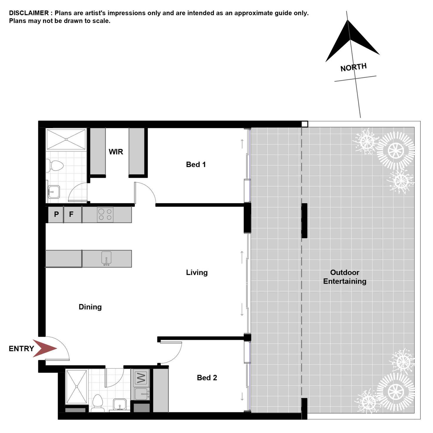 Floorplan of Homely unit listing, 12/30 Blackall Street, Barton ACT 2600