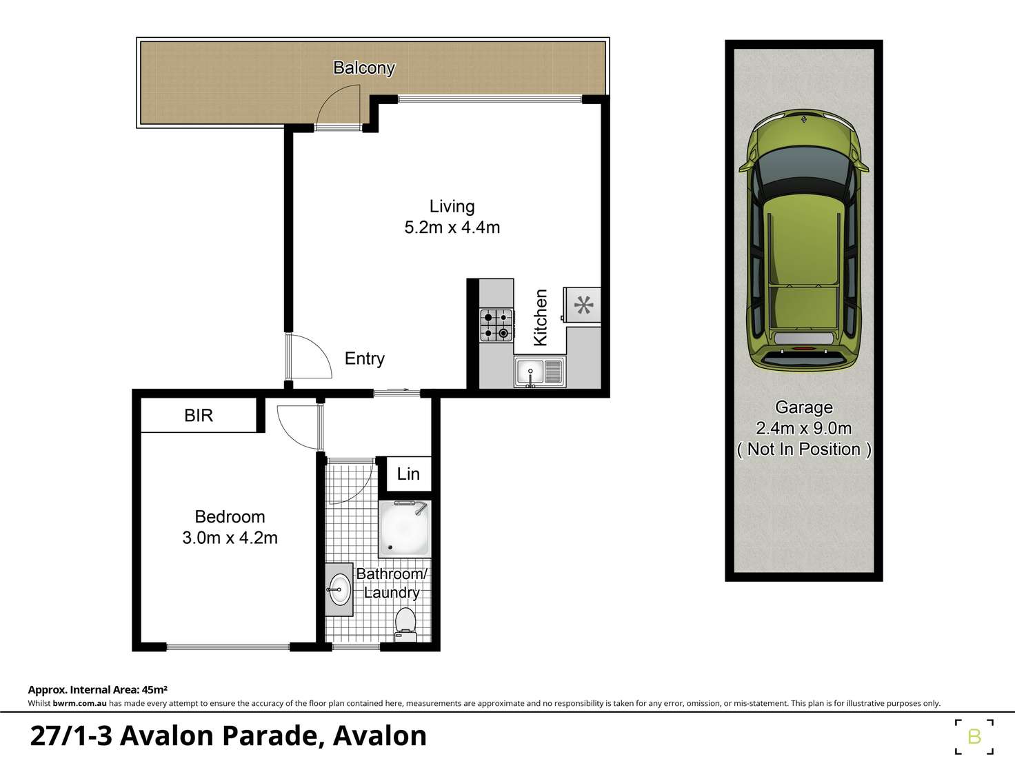Floorplan of Homely unit listing, 27/1-3 Avalon Parade, Avalon Beach NSW 2107