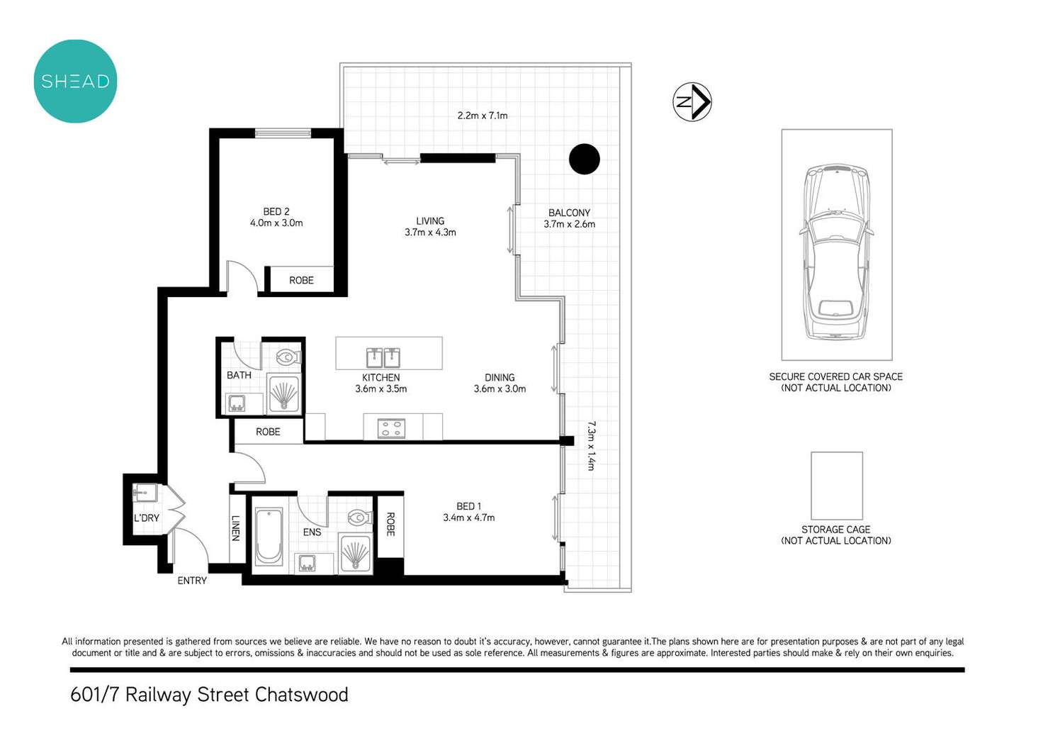 Floorplan of Homely apartment listing, 601/7 Railway Street, Chatswood NSW 2067