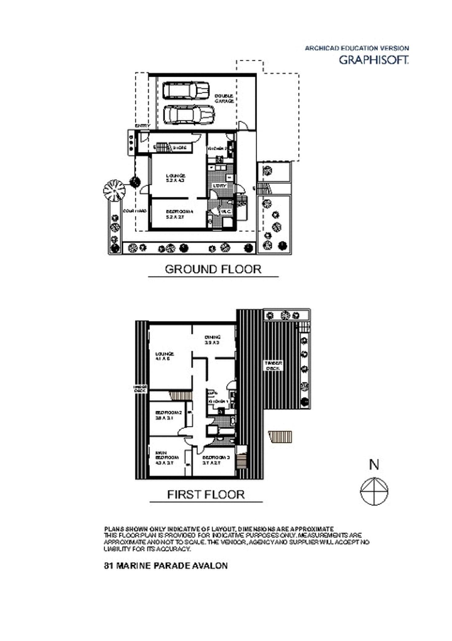 Floorplan of Homely house listing, 81 Marine Parade, Avalon Beach NSW 2107