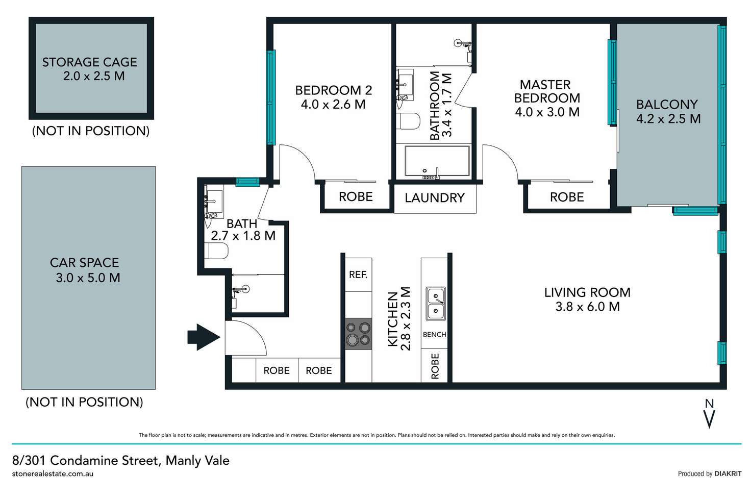 Floorplan of Homely apartment listing, 8/301 Condamine Street, Manly Vale NSW 2093