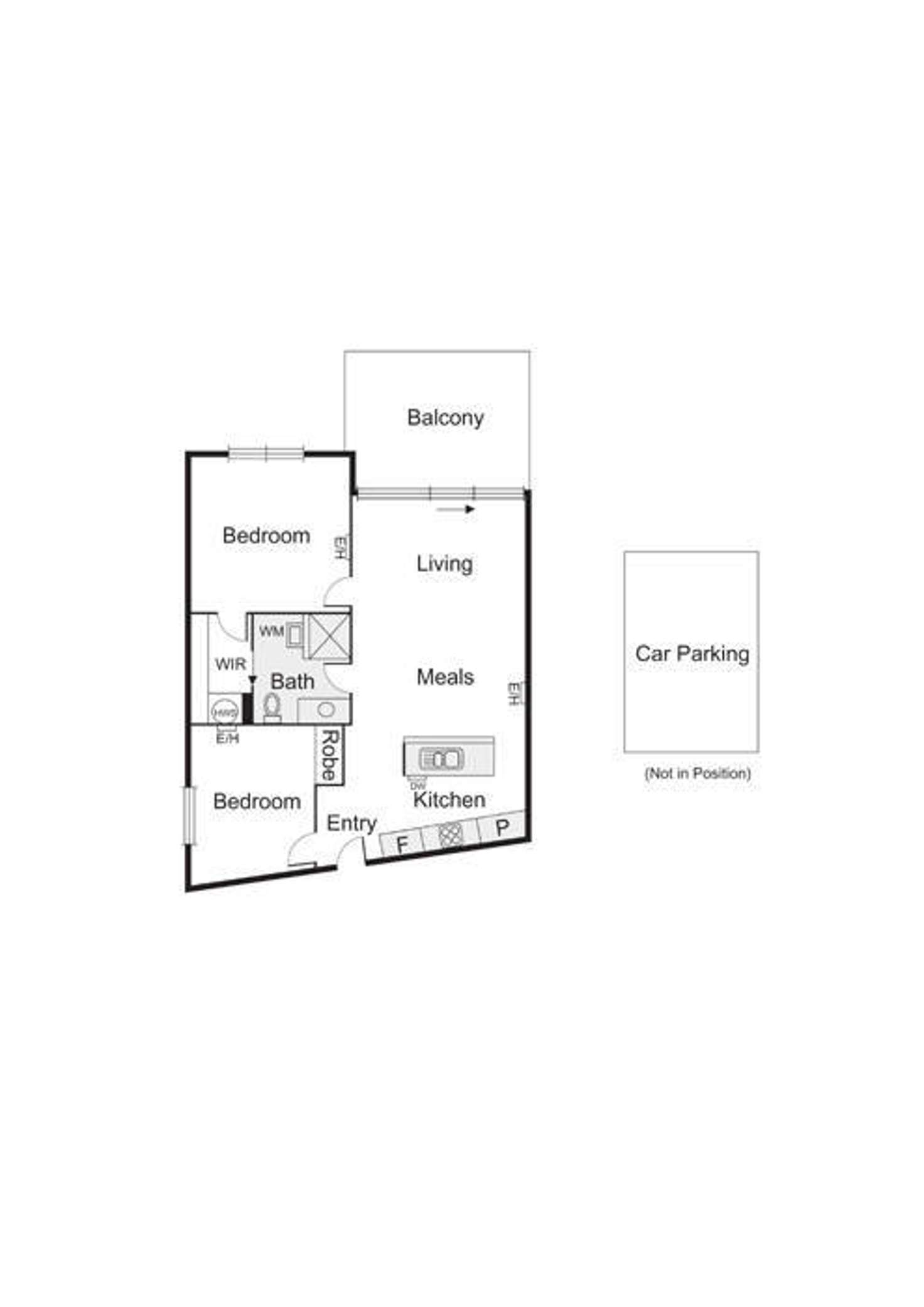 Floorplan of Homely apartment listing, 105/187 Graham Street, Port Melbourne VIC 3207