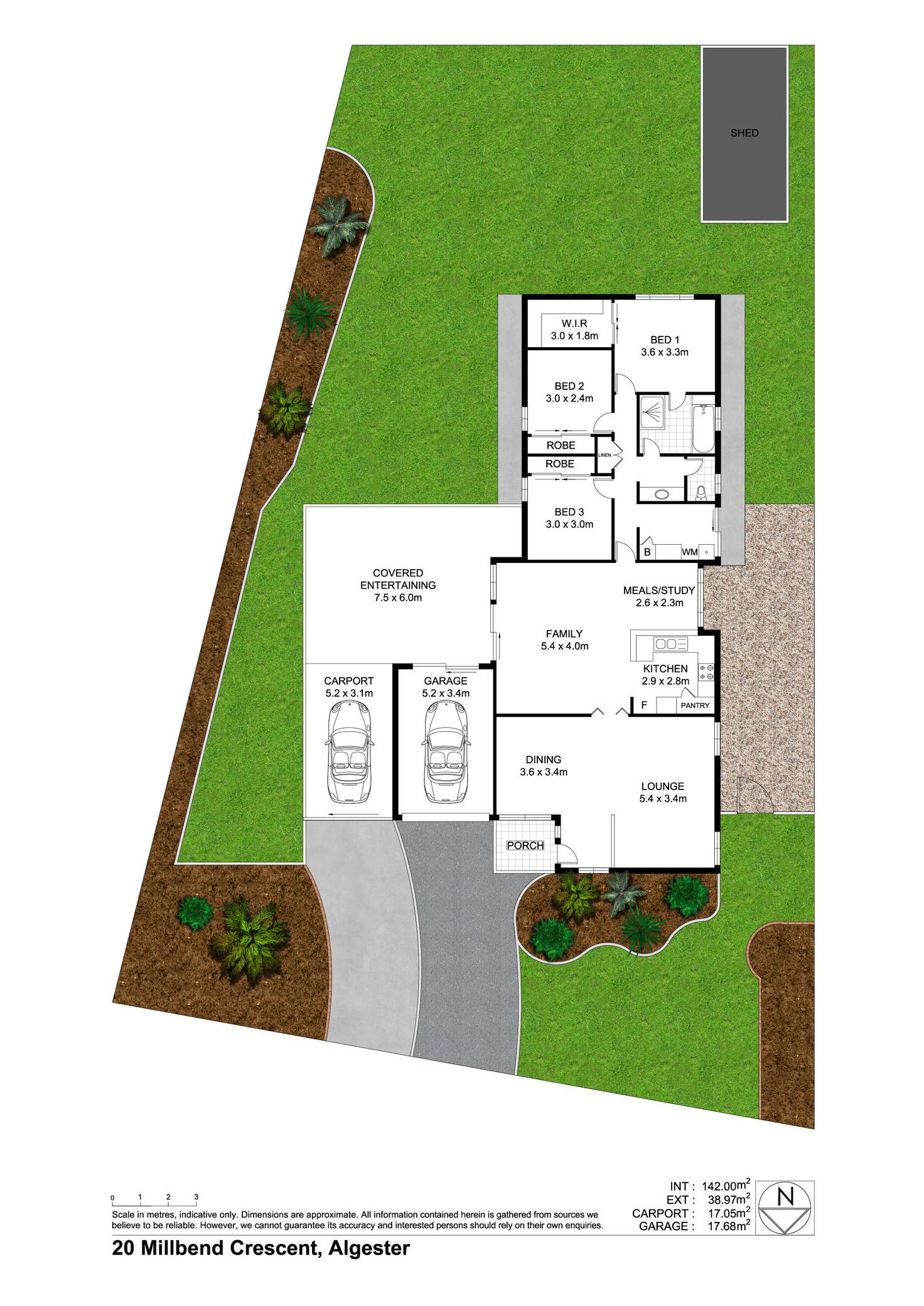 Floorplan of Homely house listing, 20 Millbend Crescent, Algester QLD 4115
