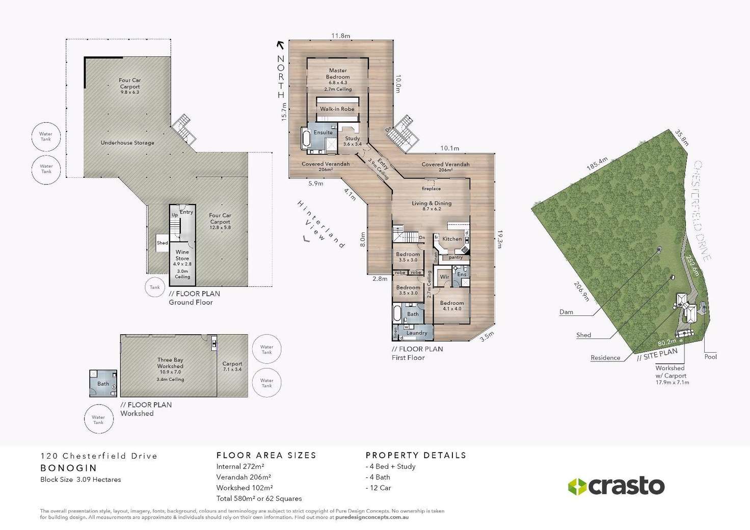 Floorplan of Homely house listing, 120 Chesterfield Drive, Bonogin QLD 4213