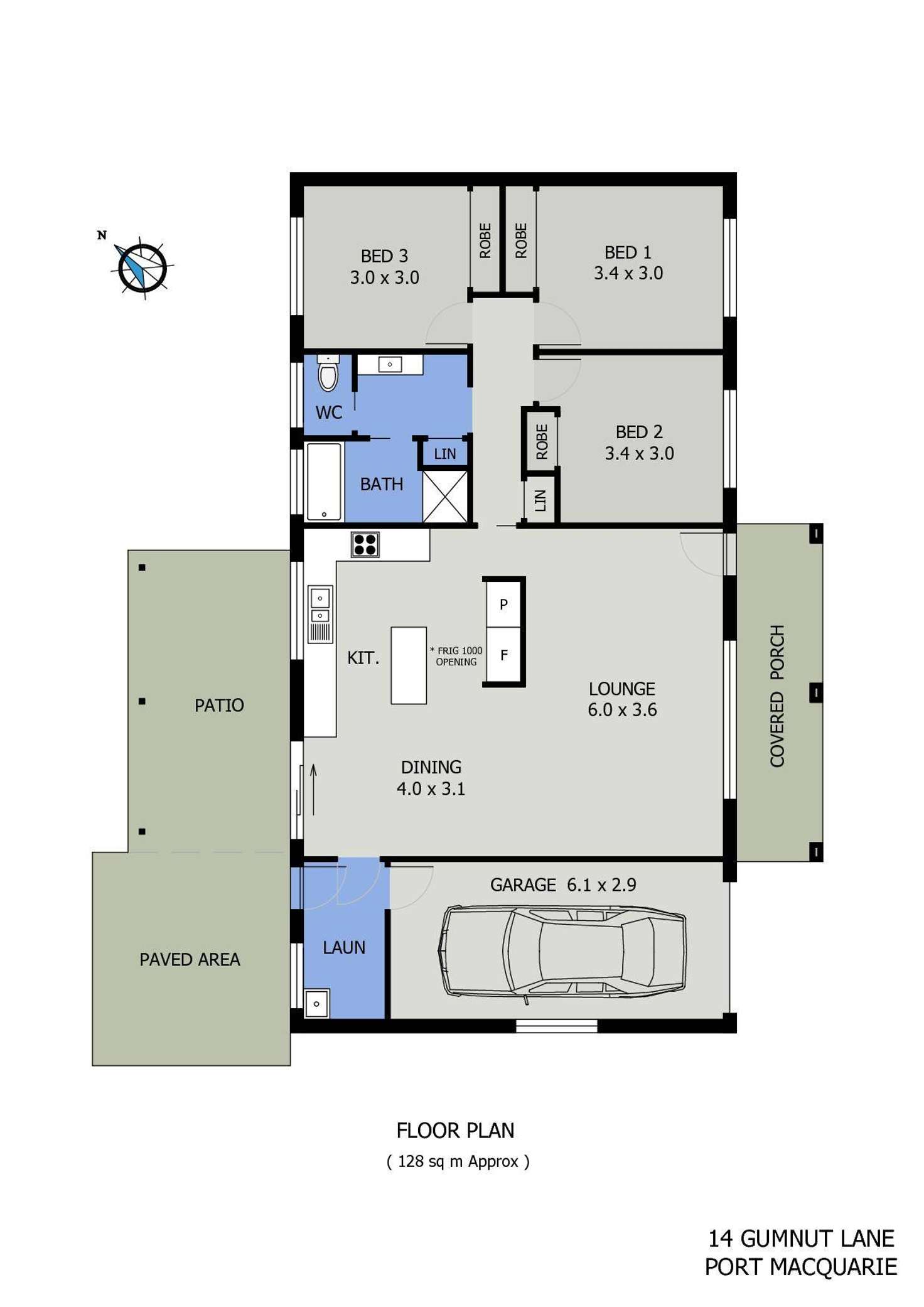 Floorplan of Homely house listing, 14 Gumnut Lane, Port Macquarie NSW 2444