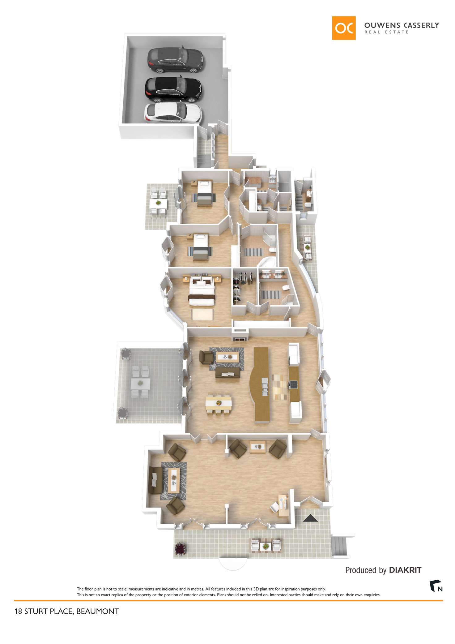 Floorplan of Homely house listing, 18 Sturt Place, Beaumont SA 5066