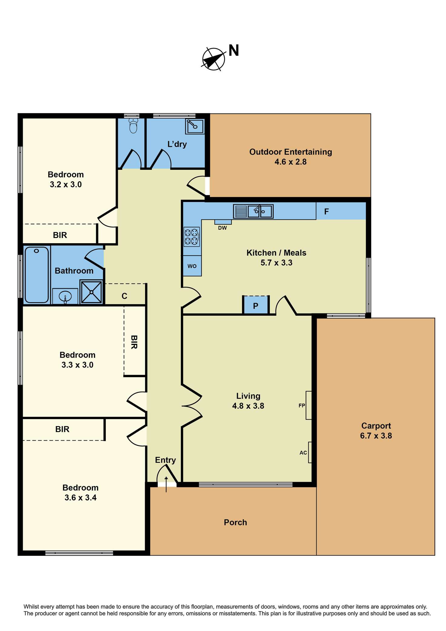 Floorplan of Homely house listing, 42 Dunbar Avenue, Sunshine VIC 3020