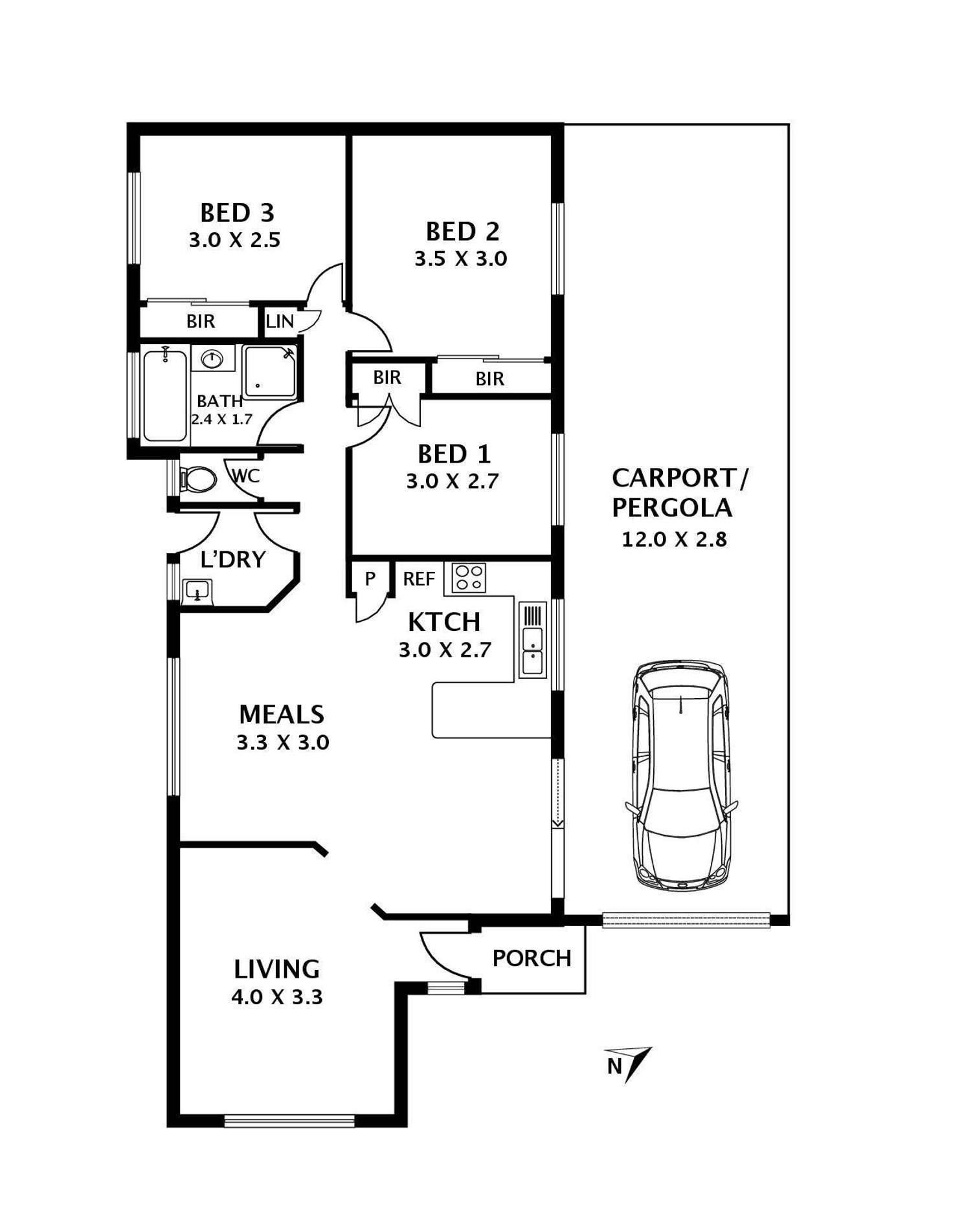 Floorplan of Homely house listing, 14 Carey Court, Sunbury VIC 3429