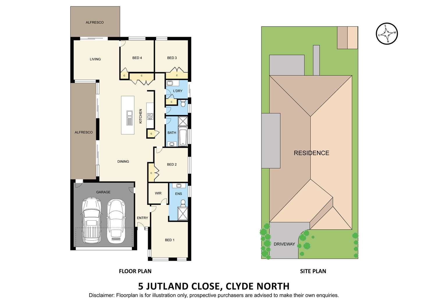 Floorplan of Homely house listing, 5 Jutland Close, Clyde North VIC 3978