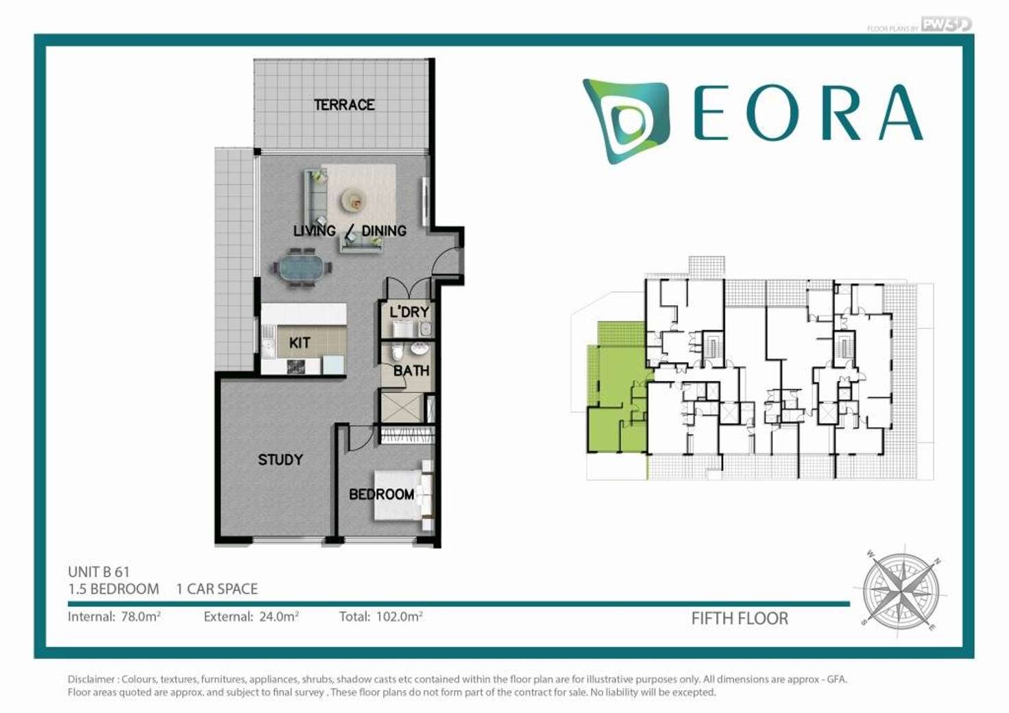 Floorplan of Homely apartment listing, 62/15-19 Edgehill Avenue, Botany NSW 2019