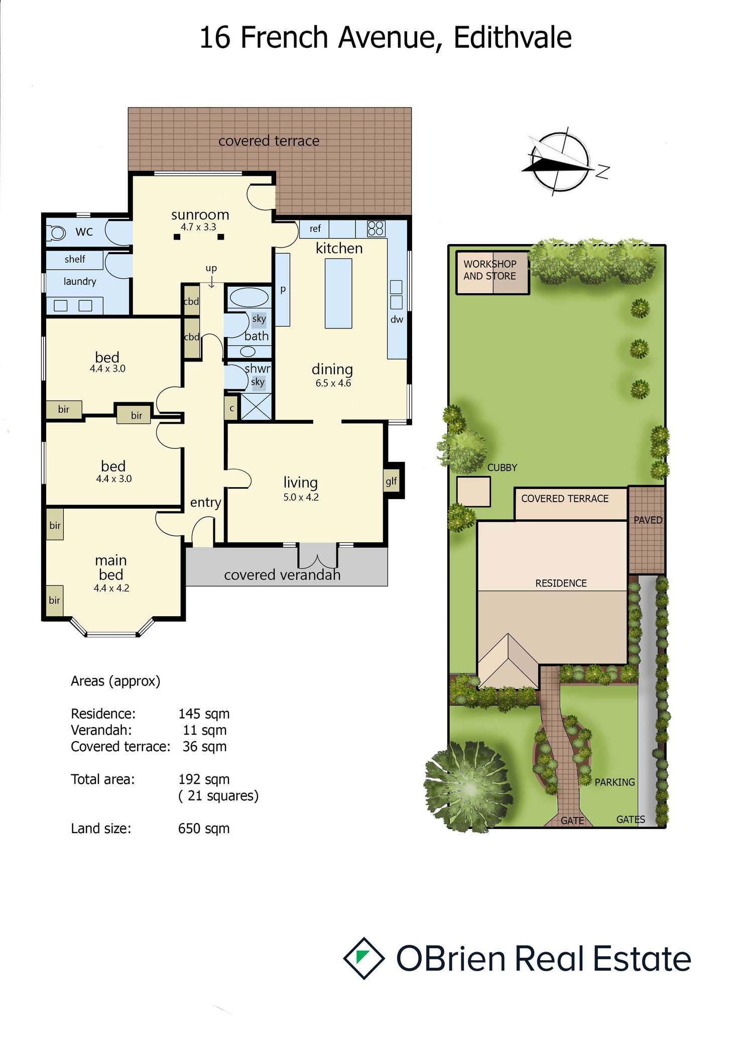Floorplan of Homely house listing, 16 French Avenue, Edithvale VIC 3196