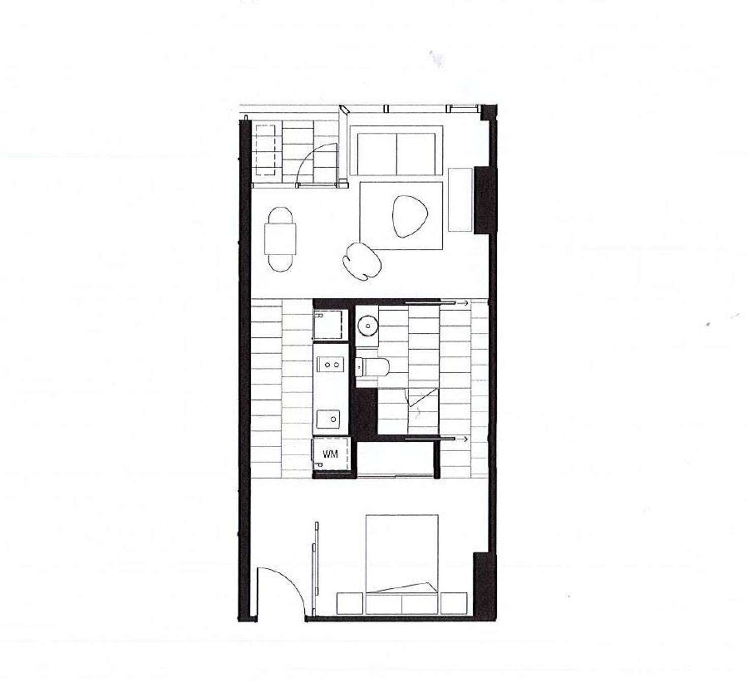 Floorplan of Homely apartment listing, 1505/120 A'beckett Street, Melbourne VIC 3000
