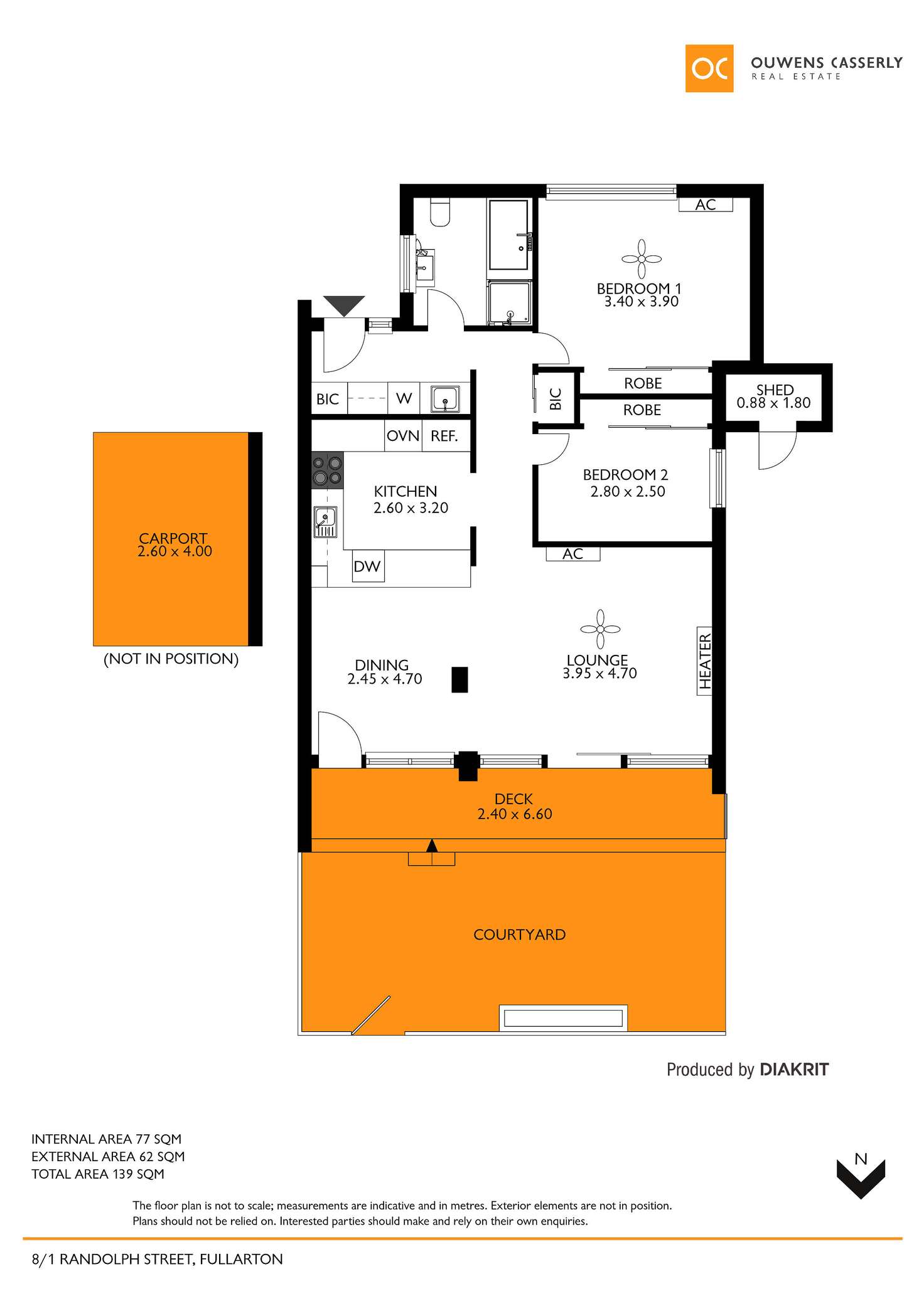 Floorplan of Homely unit listing, 8/1 Randolph Avenue, Fullarton SA 5063