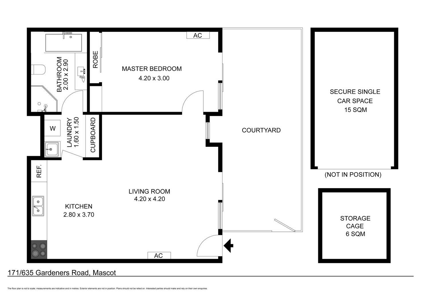 Floorplan of Homely apartment listing, 171/635 Gardeners Road, Mascot NSW 2020